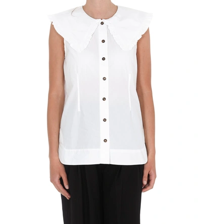 Shop Ganni Shirt In White