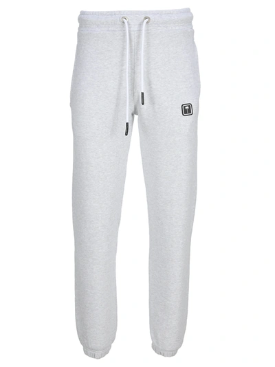 Shop Palm Angels Palm Tree Sweatpants In Grey Mel