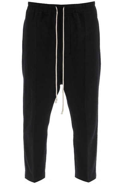Shop Rick Owens Astaires Cropped Trousers In Black (black)