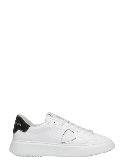 Shop Philippe Model Temple Low Sneakers In White