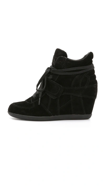 Shop Ash Bowie Wedge Sneakers In Black