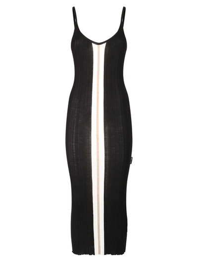 Shop Palm Angels Skinny Fit Dress In Black