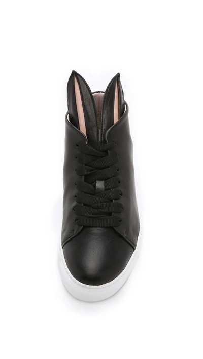 Shop Minna Parikka Bunny Sneakers In Black