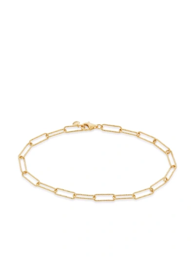 Shop Monica Vinader Alta Textured Chain Bracelet In Gold
