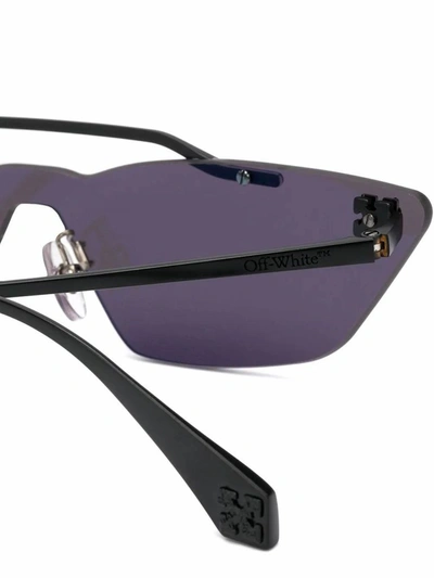 Shop Off-white Women's Purple Metal Sunglasses