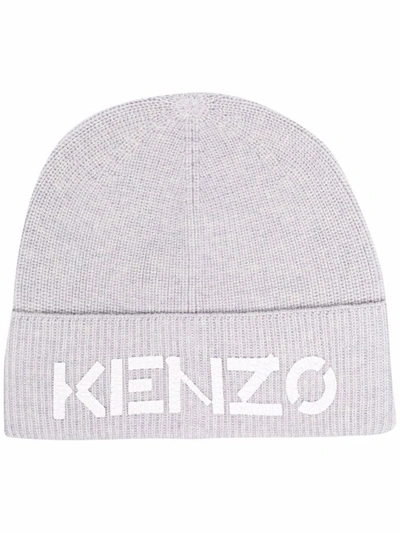 Shop Kenzo Men's Grey Wool Hat
