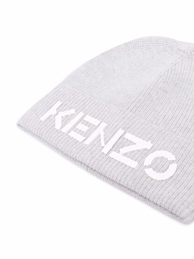 Shop Kenzo Men's Grey Wool Hat