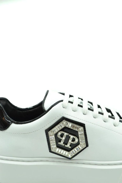 Philipp Plein Sneakers In Leather With Logo In White | ModeSens