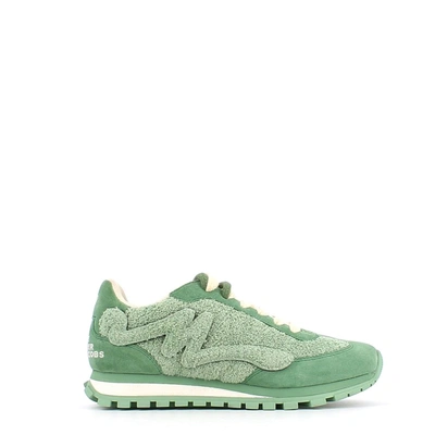 Shop Marc Jacobs Women's Green Leather Sneakers