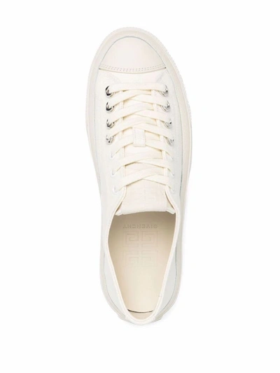 Shop Givenchy Women's White Cotton Sneakers