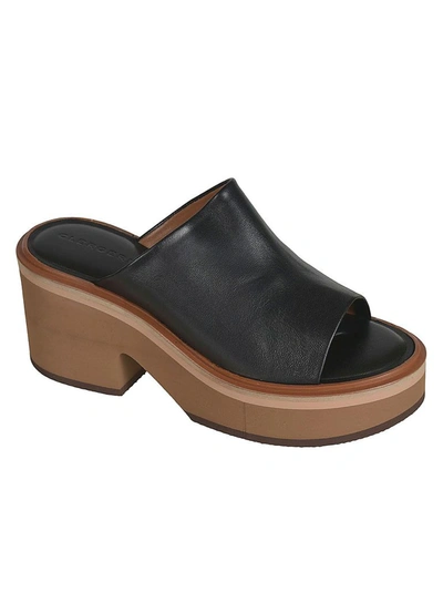 Shop Robert Clergerie Women's Black Leather Sandals