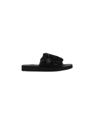 Shop Suicoke Men's Black Polyurethane Sandals