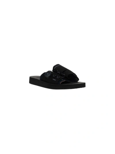Shop Suicoke Men's Black Polyurethane Sandals