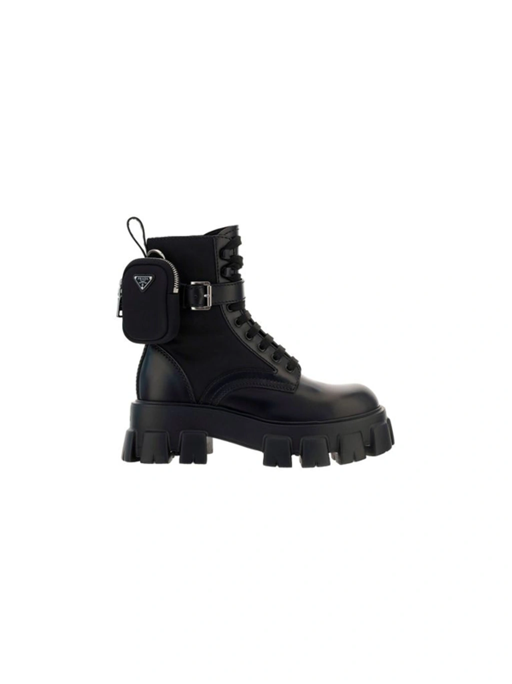 Prada ankle pouch boots new arrivals