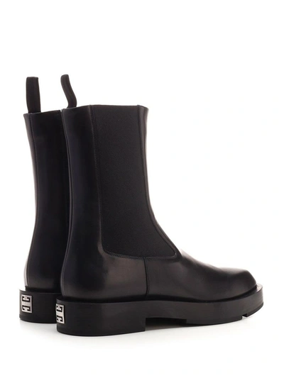 Shop Givenchy Men's Black Leather Ankle Boots