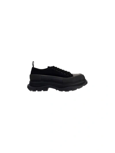 Shop Alexander Mcqueen Men's Black Nylon Sneakers