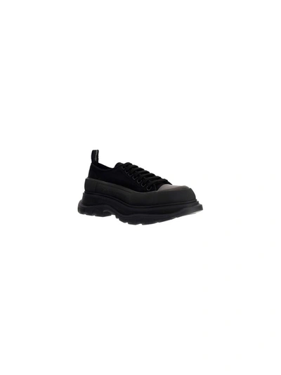 Shop Alexander Mcqueen Men's Black Nylon Sneakers