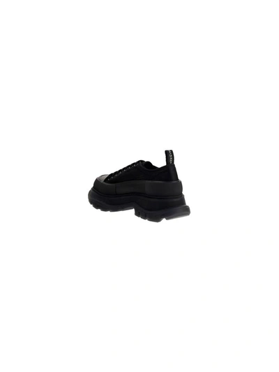 Shop Alexander Mcqueen Men's Black Nylon Sneakers