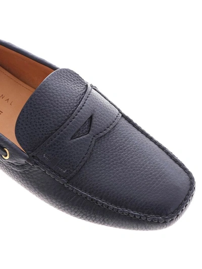 Shop Car Shoe Men's Blue Leather Loafers