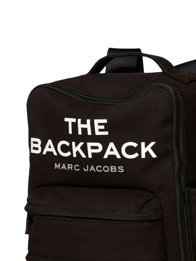 Shop Marc Jacobs Women's Black Cotton Backpack