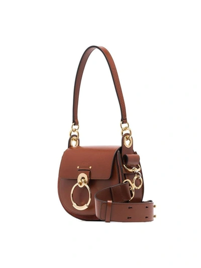 Shop Chloé Women's Brown Leather Shoulder Bag