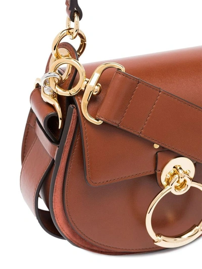 Shop Chloé Women's Brown Leather Shoulder Bag