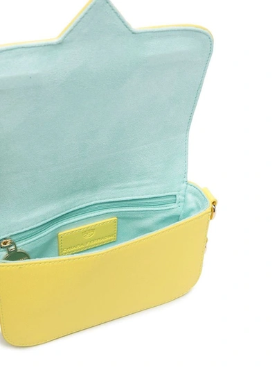 Shop Chiara Ferragni Women's Yellow Polyurethane Shoulder Bag