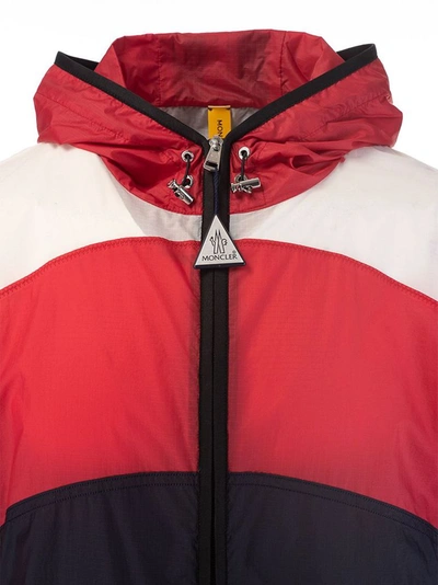 Shop Moncler Men's Red Polyester Outerwear Jacket