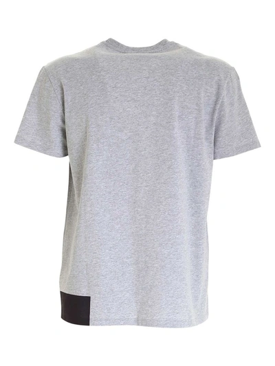 Shop Fay Men's Grey Cotton T-shirt