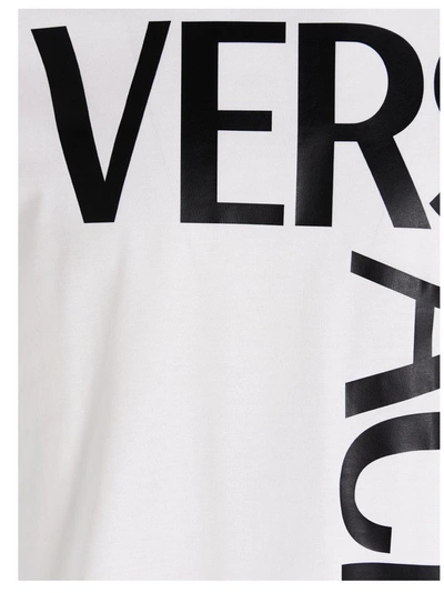 Shop Versace Men's White Cotton T-shirt