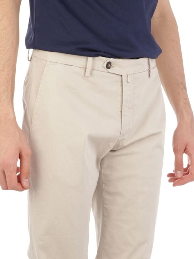 Shop Briglia 1949 Men's Beige Cotton Pants