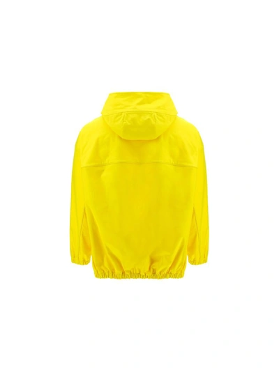 Shop Valentino Men's Yellow Polyester Outerwear Jacket