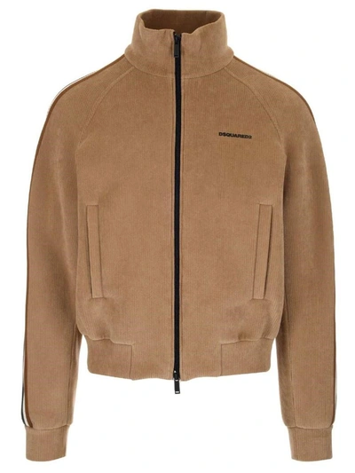 Shop Dsquared2 Men's Beige Other Materials Cardigan