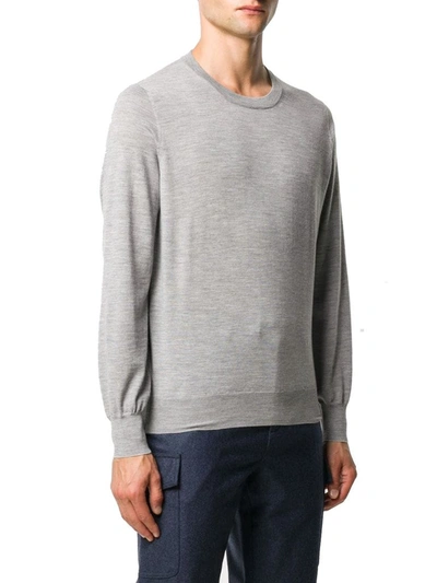 Shop Brunello Cucinelli Men's Grey Wool Sweater
