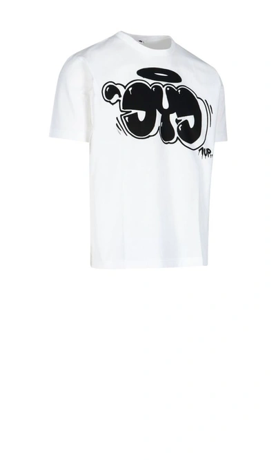 Shop Junya Watanabe Men's White Cotton T-shirt