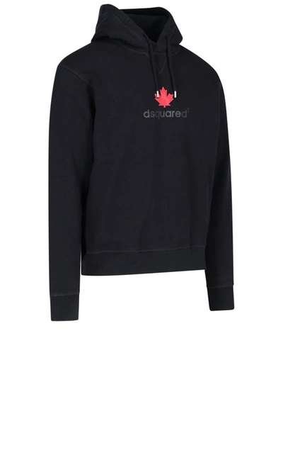 Shop Dsquared2 Men's Black Cotton Sweatshirt