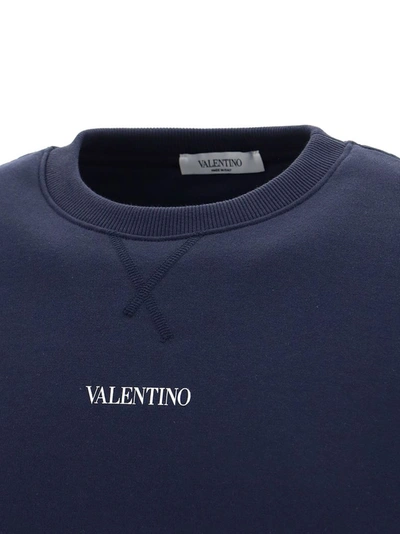 Shop Valentino Men's Blue Other Materials Sweatshirt