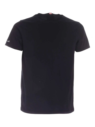 Shop Mc2 Saint Barth Men's Black Cotton T-shirt