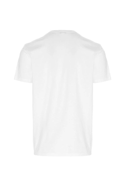 Shop Alexander Mcqueen Men's White Cotton T-shirt