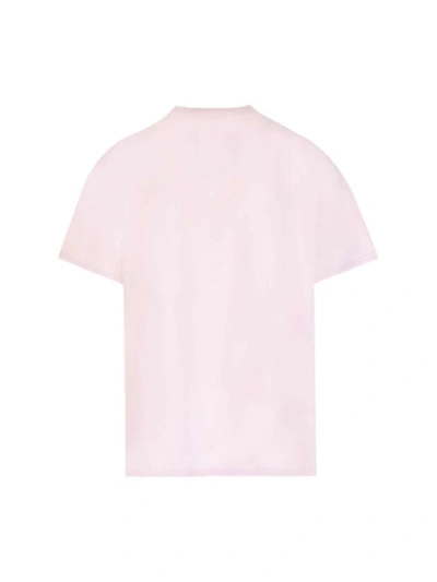 Shop Burberry Men's Pink Cotton T-shirt