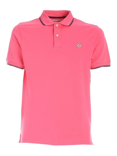 Shop Mc2 Saint Barth Men's Pink Cotton Polo Shirt