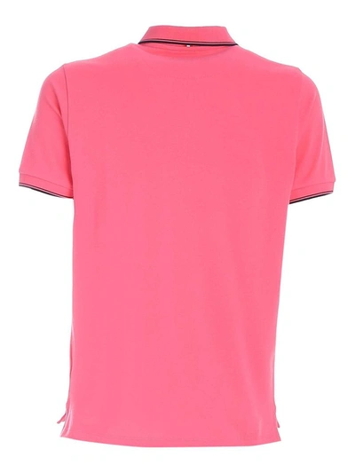 Shop Mc2 Saint Barth Men's Pink Cotton Polo Shirt