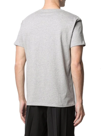 Shop Alexander Mcqueen Men's Grey Cotton T-shirt