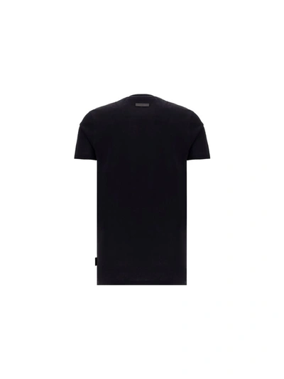 Shop Philipp Plein Men's Black Cotton T-shirt