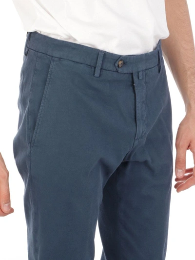 Shop Briglia 1949 Men's Blue Cotton Pants