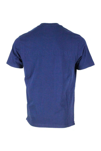 Shop Jacob Cohen Men's Blue Cotton T-shirt