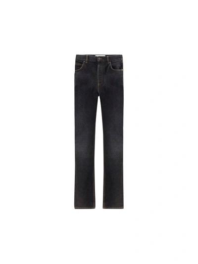 Shop Loewe Men's Black Other Materials Jeans