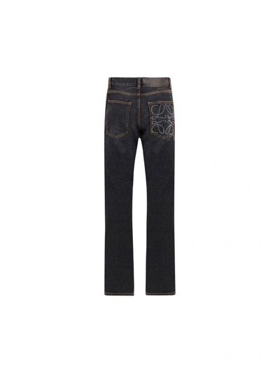 Shop Loewe Men's Black Other Materials Jeans