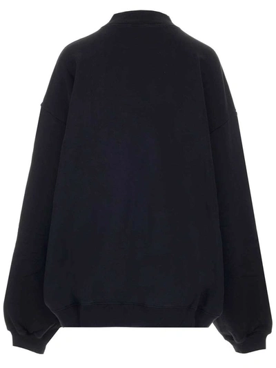 Shop Balenciaga Women's Black Cotton Sweatshirt