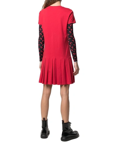 Shop Moschino Women's Red Cotton Dress